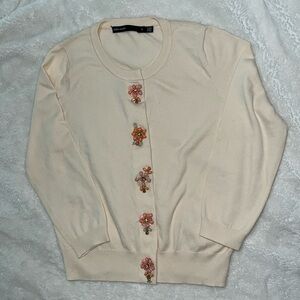 Karen Millen flower embellished cardigan